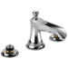 Brizo Rook: Widespread Lavatory Faucet with Channel Spout - Less Handles 1.5 GPM