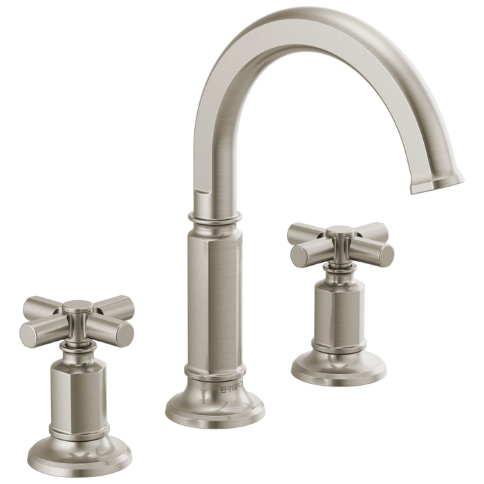 Brizo Invari 65376LF Widespread Lavatory Faucet with Arc Spout - Less Handles 1.2 GPM