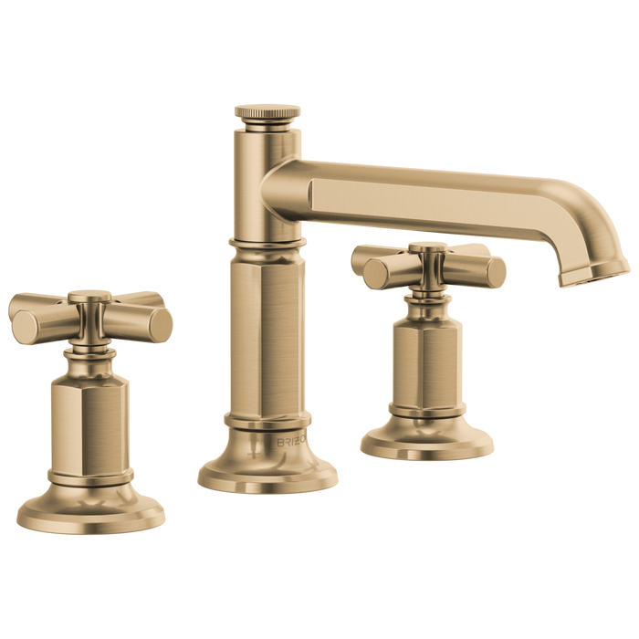 Brizo Invari 65377LF Widespread Lavatory Faucet with Column Spout - Less Handles 1.2 GPM