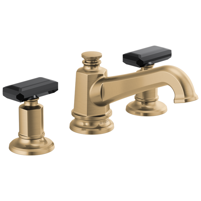 Brizo Invari 65378LF Widespread Lavatory Faucet with Angled Spout - Less Handles 1.2 GPM