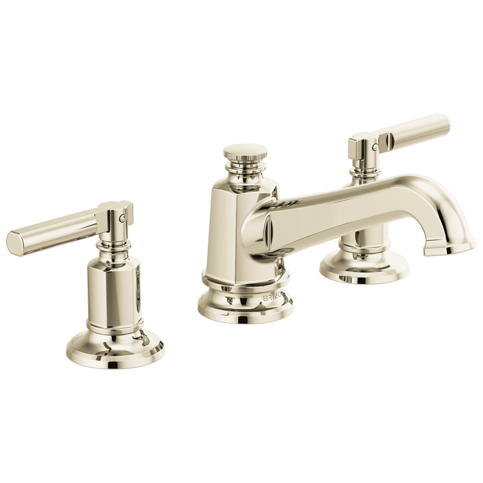 Brizo Invari 65378LF Widespread Lavatory Faucet with Angled Spout - Less Handles 1.2 GPM