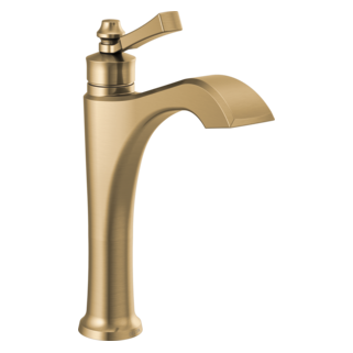 Delta Dorval: Single Handle Mid-Height Vessel Bathroom Faucet