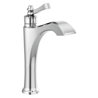 Delta Dorval: Single Handle Mid-Height Vessel Bathroom Faucet