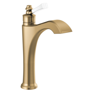 Delta Dorval: Single Handle Mid-Height Vessel Bathroom Faucet