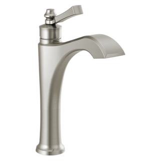 Delta Dorval: Single Handle Mid-Height Vessel Bathroom Faucet