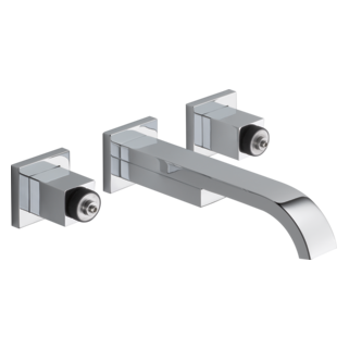 Brizo Siderna: Two-Handle Wall Mount Lavatory Faucet - Less Handles 1.5 GPM