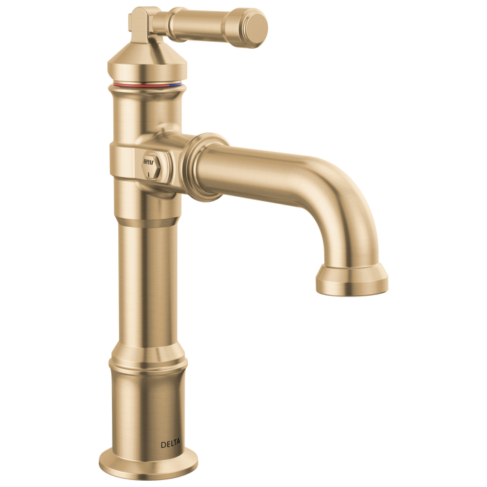 Delta Broderick 684 Single Handle Bathroom Faucet - Lumicoat Champagne Bronze