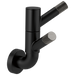 Brizo Litze 693537 Rotating Double Robe Hook With Knurling
