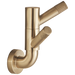 Brizo Litze 693537 Rotating Double Robe Hook With Knurling