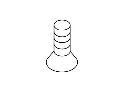 KOHLER Screw, 6-32 X .355