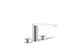 KOHLER Composed Deck-mount bath faucet with cross handles