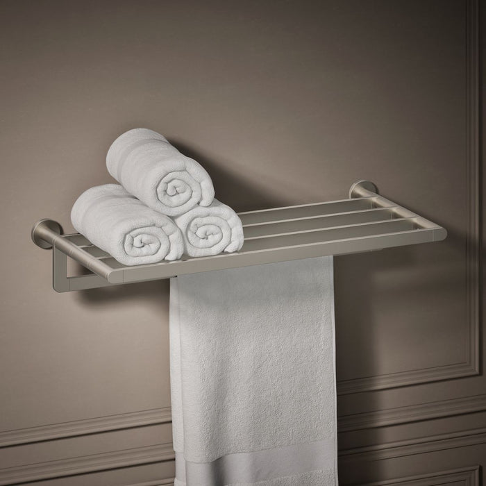 Vibrant Brushed Nickel - Shows close up detail of product in room