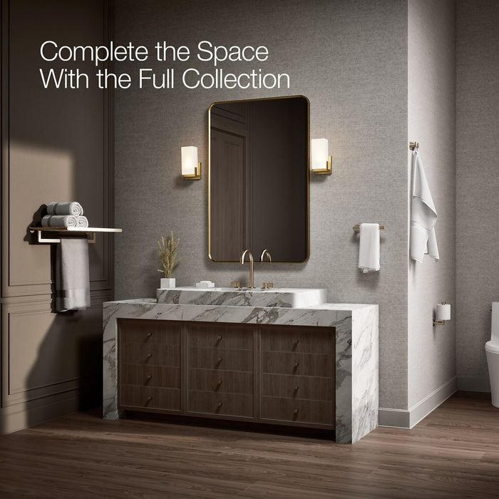 Vibrant Brushed Bronze - Up to 2 walls & multiple product categories visible