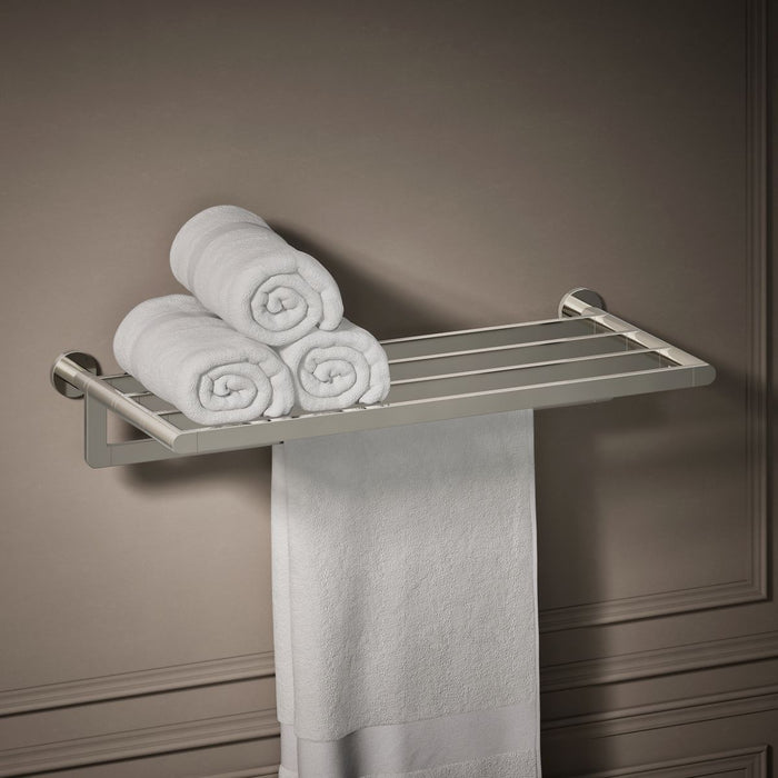 Vibrant Polished Nickel - Shows close up detail of product in room