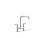 KOHLER Purist Two-hole bridge kitchen sink faucet