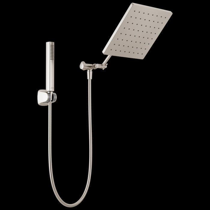 Delta Universal Showering Components: 10 inch Raincan Shower Head & Hand Held Combo with Adjustable Extension Arm