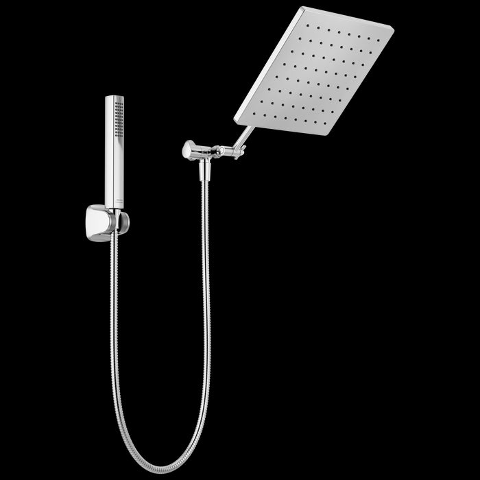 Delta Universal Showering Components: 10 inch Raincan Shower Head & Hand Held Combo with Adjustable Extension Arm