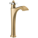 Delta Dorval 757 Single Handle Vessel Bathroom Faucet - Champagne Bronze / Porcelain