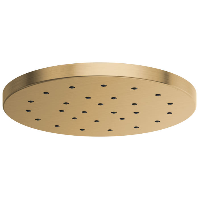 Brizo Essential Shower 81987 14” Linear Round H2OKINETIC Single-Function Raincan Shower Head - Luxe Gold