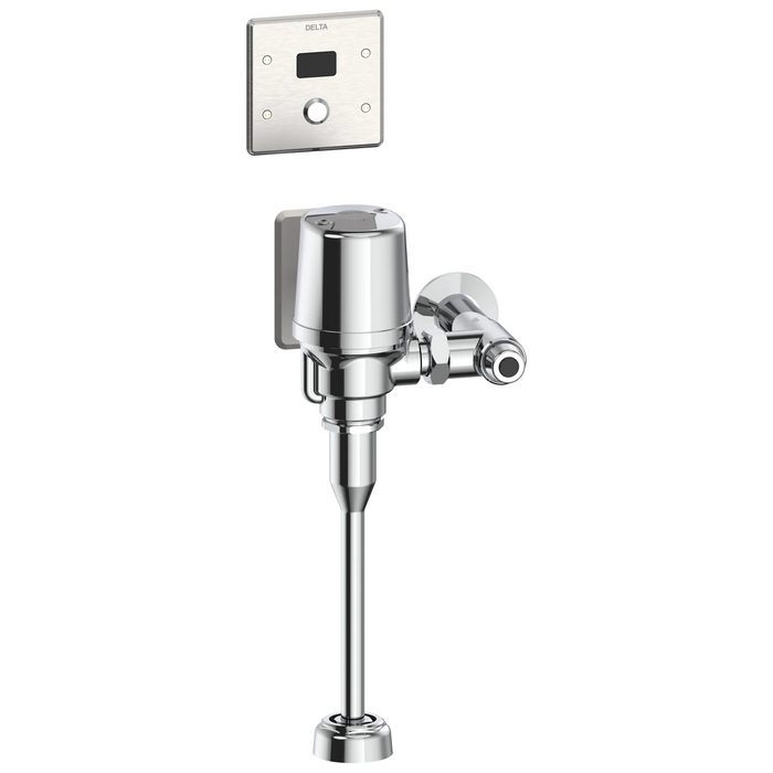 Commercial 81T 81T231 Electronic Exposed Urinal Flush Valve with Wallmount Sensor - Hardwire Operated - Chrome