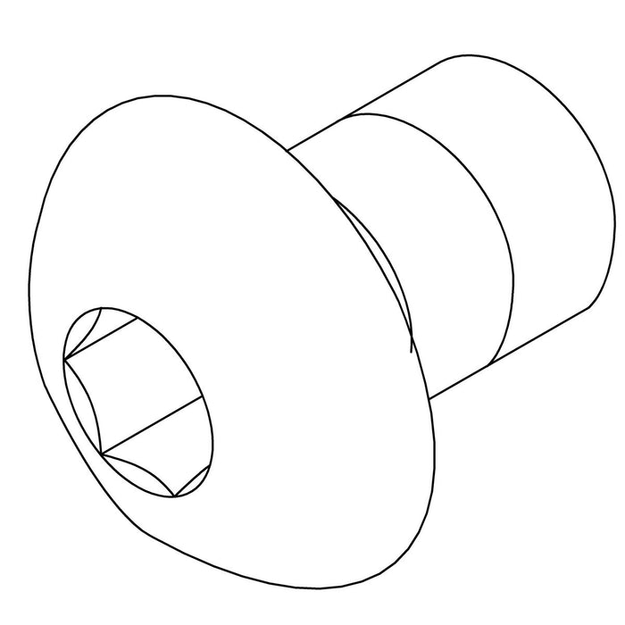 KOHLER Screw, M4-0.7Mm X 6Mm, Dome Head