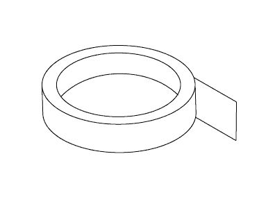 KOHLER Tape, .25 Wide X 55" Roll