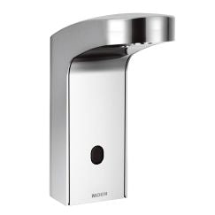 Moen 8551AC Electronic Single Hole Bathroom Faucet with AC Adapter Included from the M - Power Collection Included Valve in Chrome