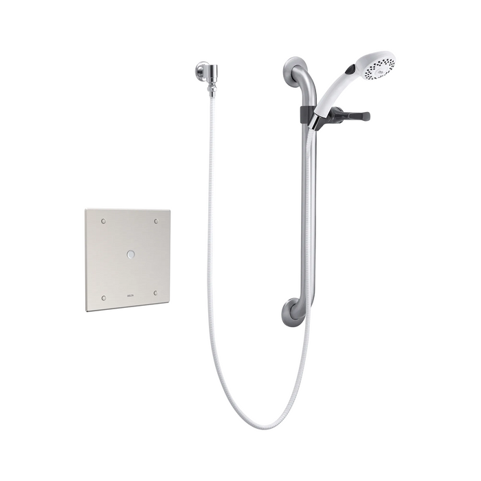 Commercial 860T 860T158 Electronic Shower Trim with Push Button Activator- Hardwire - Chrome