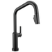 Delta Cordova 9085TL Touch2O Technology Kitchen Faucet with Touchless Technology - Matte Black