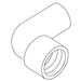 KOHLER Elbow, Reducing .38" X .50 Npt Pvc