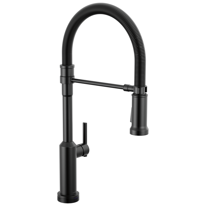 Delta Cordova 9685TL Touch2O Technology Kitchen Faucet with Touchless Technology - Matte Black