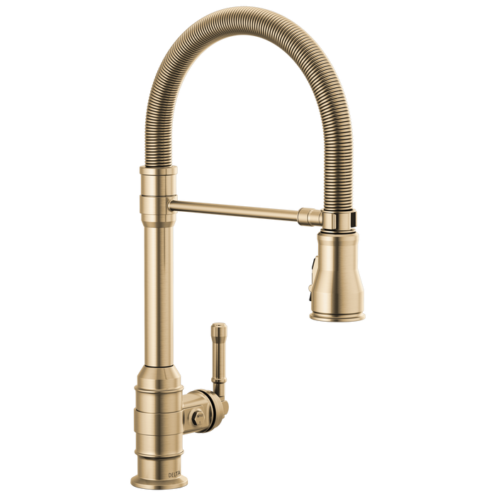 Delta Broderick 9690 Single Handle Pull-Down Kitchen Faucet With Spring Spout