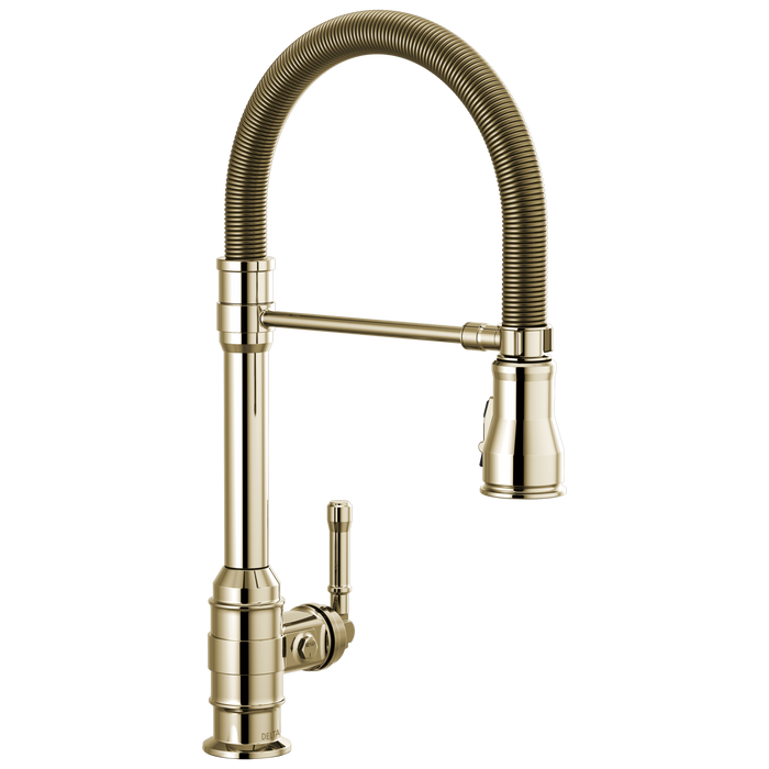Delta Broderick 9690 Single Handle Pull-Down Kitchen Faucet With Spring Spout