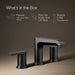 Matte Black - Infographic of included pieces
