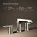 Vibrant Brushed Nickel - Infographic of included pieces