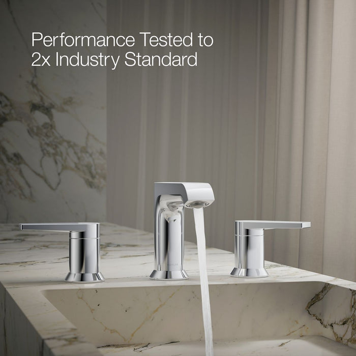 Polished Chrome - Shows close up detail of product in use in room