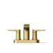 Vibrant Brushed Moderne Brass - front view of product