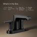 Matte Black - Infographic of included pieces