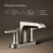 Vibrant Brushed Nickel - Infographic of included pieces