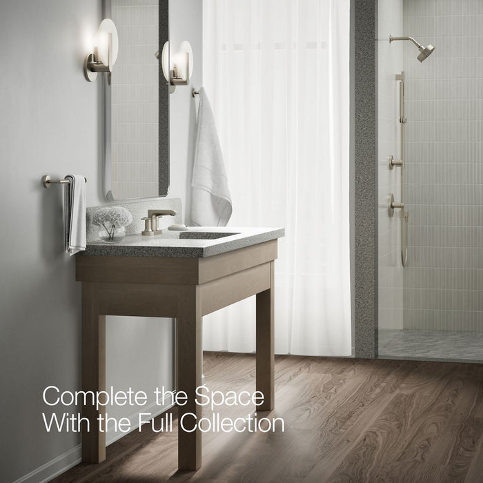 Vibrant Brushed Nickel - Up to 2 walls & multiple product categories visible