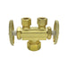 Wal-rich Corporation 4220602 3/8" OD x 3/8" OD x 5/8" OD Dual Shutoff Stop (Lead-Free)