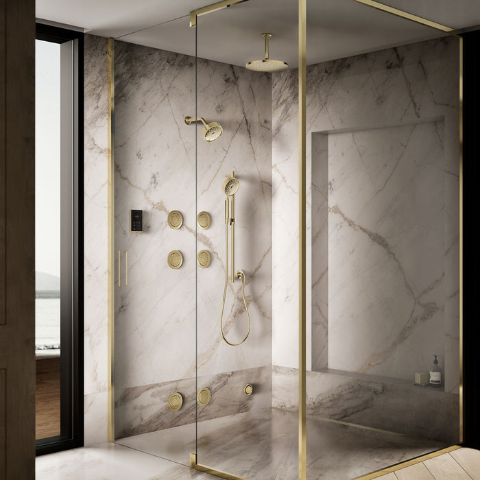 Vibrant French Gold - Up to 3 walls & multiple product categories visible, 2-point perspective