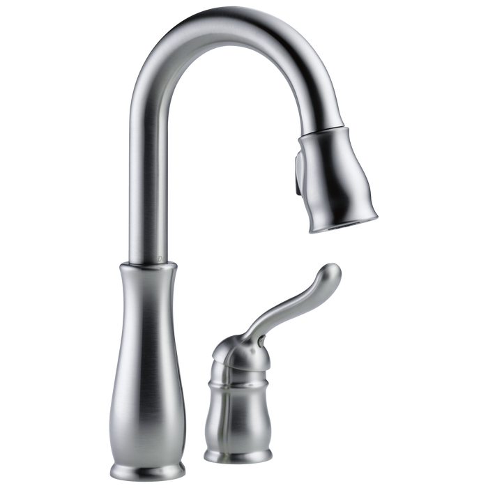 Delta Leland 9678 Single Handle Pull-Down Bar / Prep Faucet