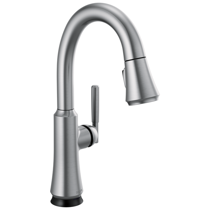 Delta Delta Coranto™: Single Handle Pull Down Bar/Prep Faucet with Touch<sub>2</sub>O Technology