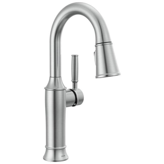 Delta Renaldi 9984 Single Handle Pull-Down Bar / Prep Faucet