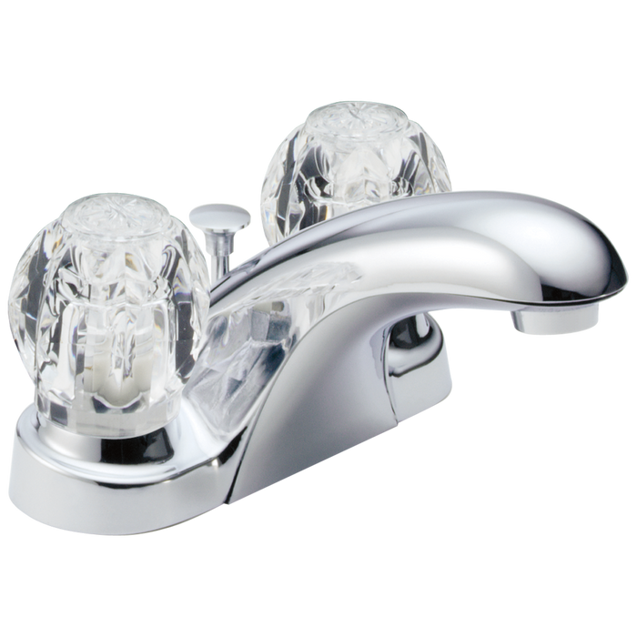 Delta Foundations B2512LF Two Handle Centerset Bathroom Faucet - Chrome