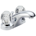 Delta Foundations B2512LF Two Handle Centerset Bathroom Faucet - Chrome