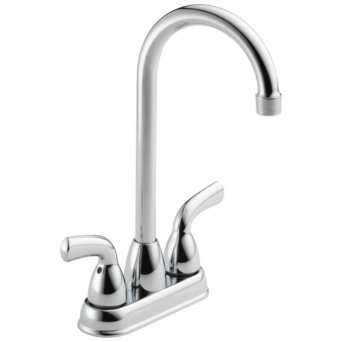 Delta Foundations B28910LF Two Handle Bar / Prep Faucet - Chrome