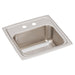 Elkay Lustertone Classic Stainless Steel 15" x 15" x 7-1/8" 2-Hole Single Bowl Drop-in Bar Sink with 3-1/2" Drain