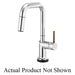 Brizo Odin 64965LF SmartTouch Pull-Down Prep Kitchen Faucet with Square Spout - Less Handle